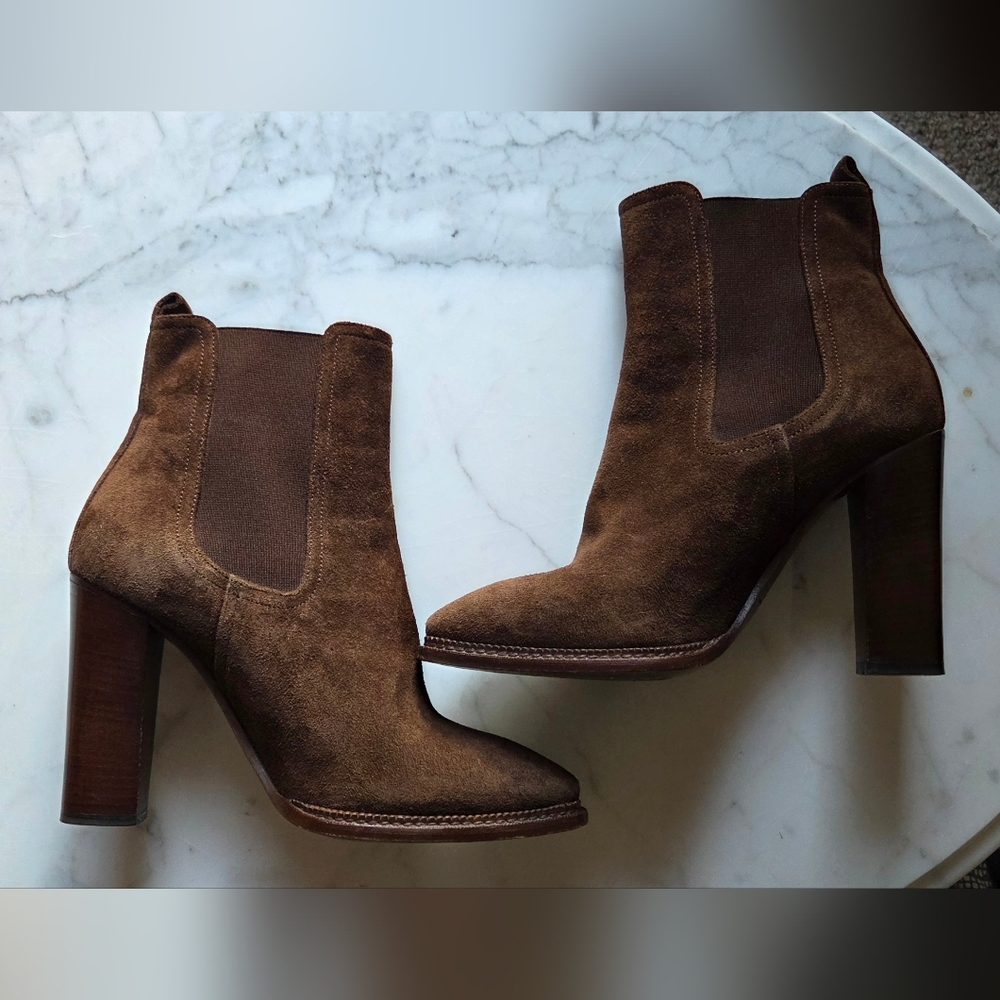 Ralph Lauren Dark Brown Heeled Boots